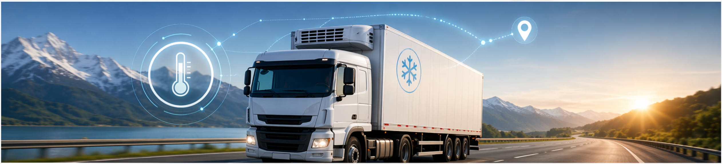 Camión refrigerado monitoreo temperatura en tiempo real cadena de frío