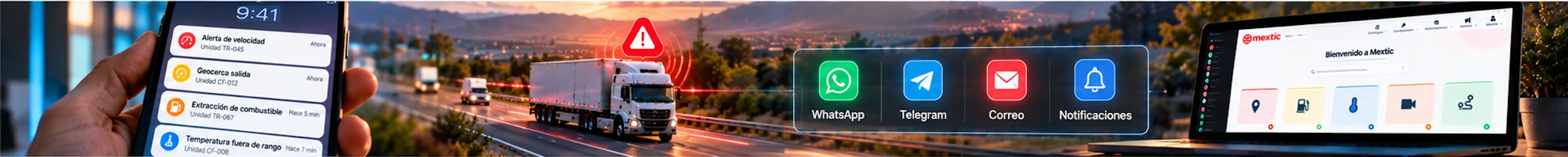 Alertas y notificaciones inteligentes de Mextic